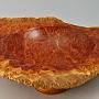 Another view of the Mallee burl bowl. The top is about 13" x 9", and it stands about 3 1/4" tall. The bowl itself is about 5 1/2" wide.